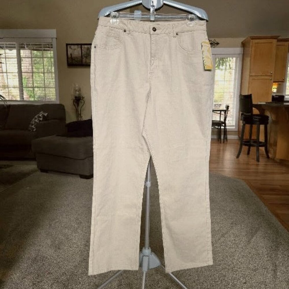 NWT Coldwater Creek ivory / cream Shape Me denim jeans sz 16